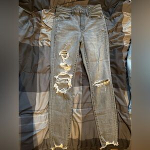 American Eagle jeans, grey light wash. never really worn